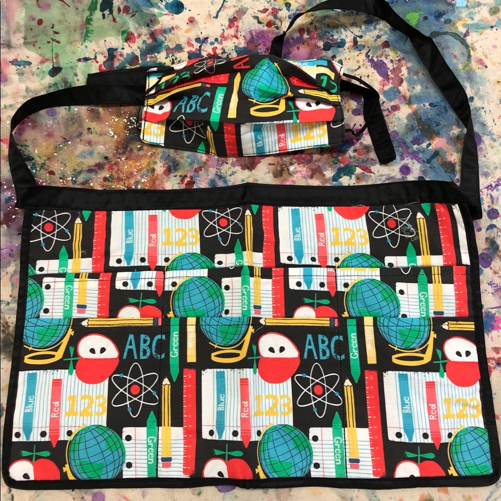 NEW Teacher Mask/Apron